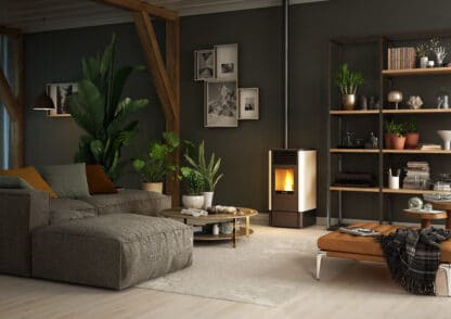 Poêle S70 dans salon