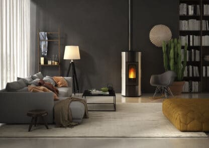 Poêle Flexi 11 ravelli dans salon